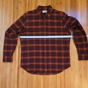 Taylor Stitch Men's The Ledge Shirt in Chestnut Plaid Large
